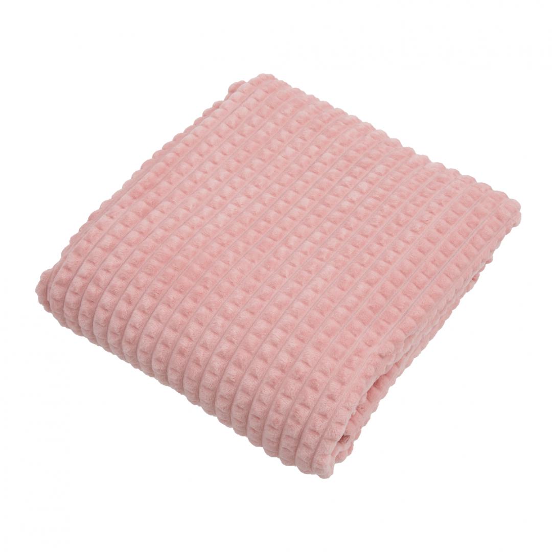 Pătură Flannel Roz 150x200 cm | Generic - Moale și Caldă - imagine 2