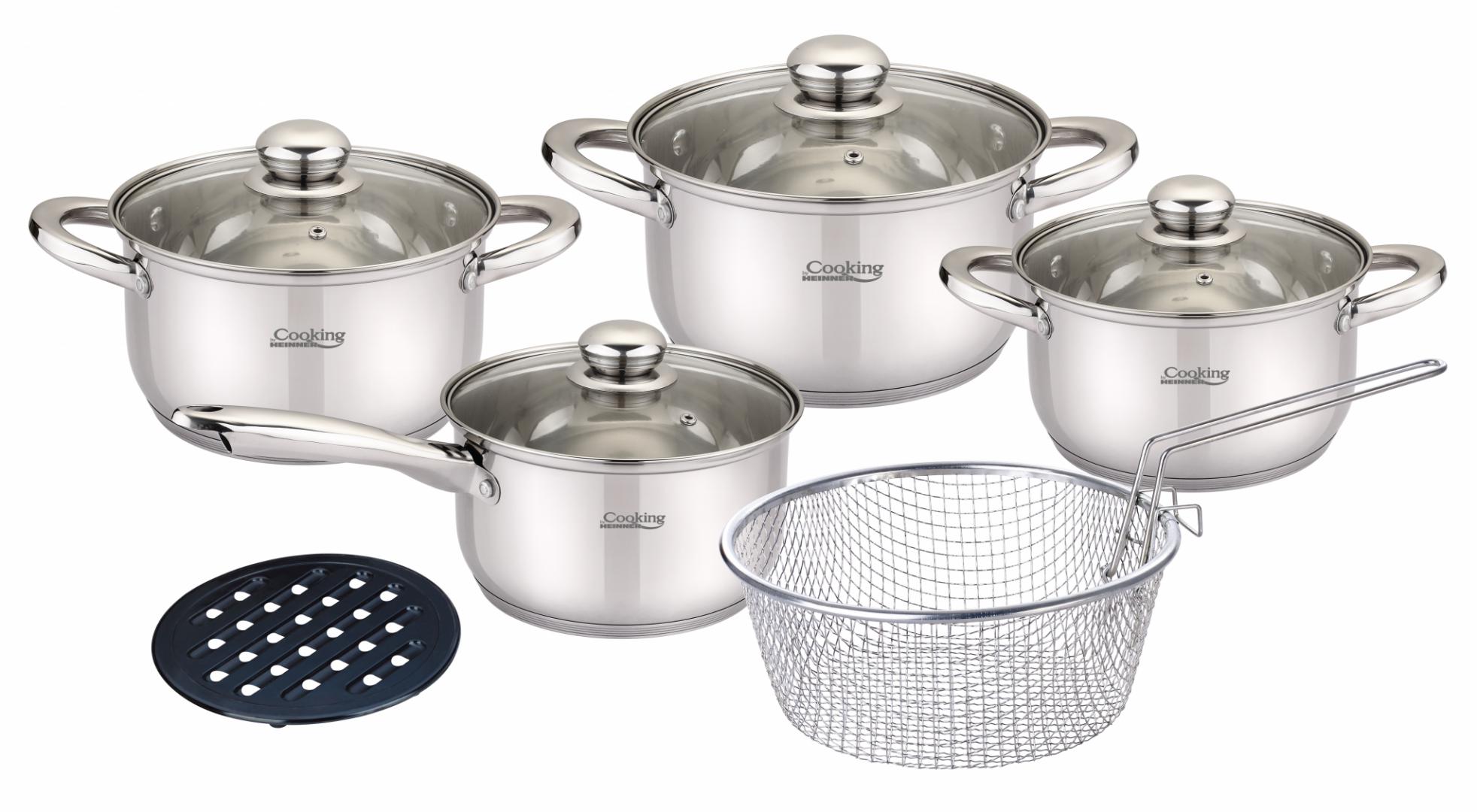 Set Oale Inox Heinner Madeline 10 Piese - Compatibil Inducție - imagine 1