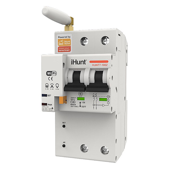iHunt Siguranță Smart 2P 16A cu Contorizare