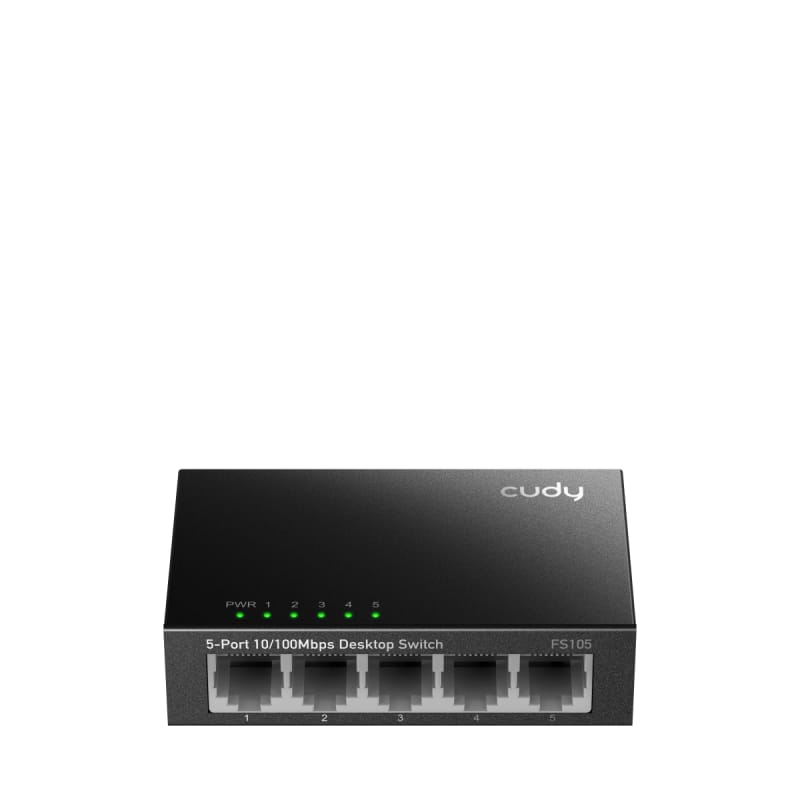 Switch CUDY 5 Porturi 10/100 Mbps - Desktop, Metal, Plug&Play - imagine 2