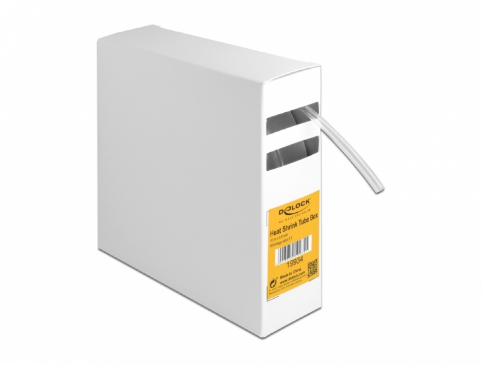 Tub Termocontractabil Delock 10m 4.8mm Transparent