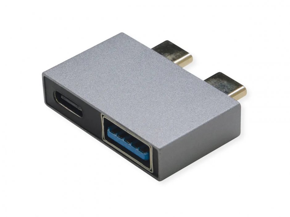Adaptor USB-C Roline 10Gbps, Dual Port