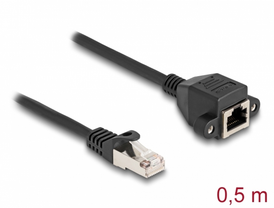 Cablu prelungitor Delock RJ50 SFTP 0.5m