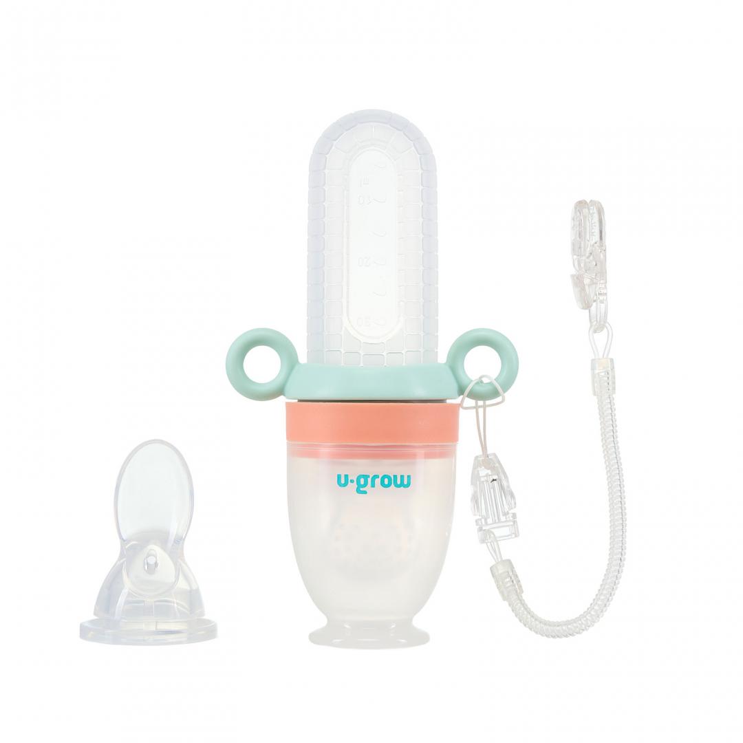 Dispozitiv Hranire Bebe 2 Tetine - U-Grow, Diversificare Sigura