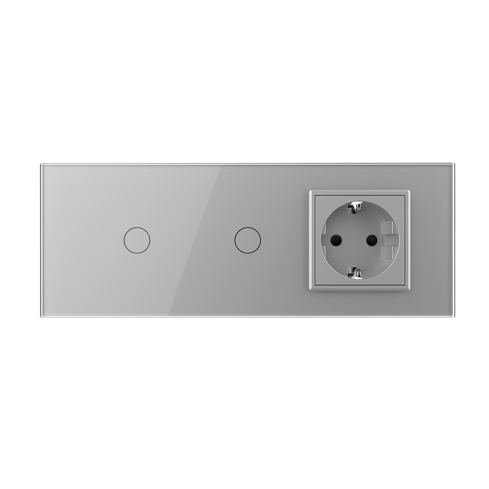 Intrerupator Priza Livolo Sticla 2+S+P - imagine 14