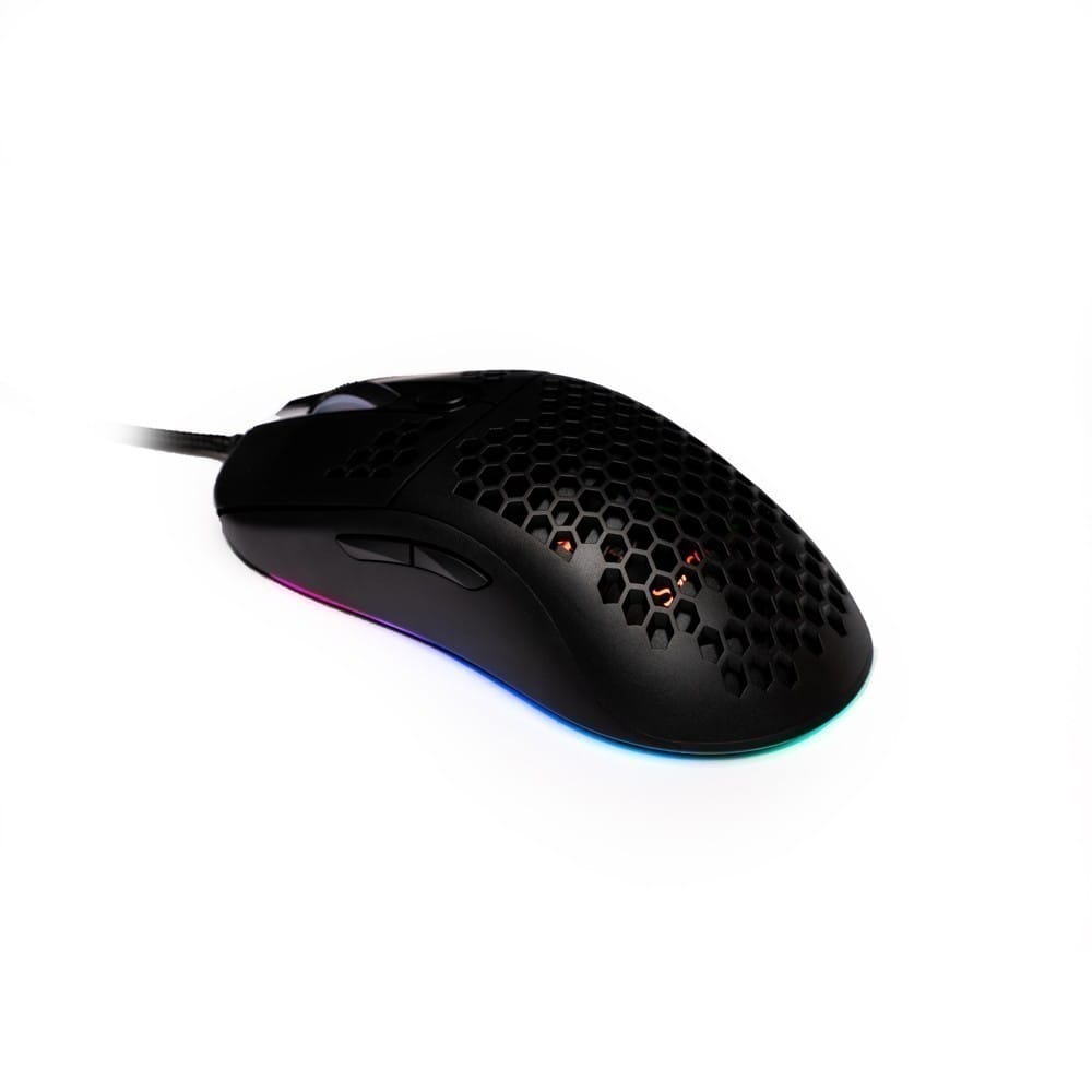 Mouse Gaming Spacer SPGM-ALIEN-LIGHT Negru 6400 DPI RGB - imagine 2