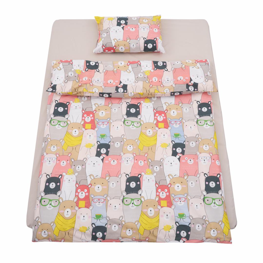 Set Lenjerie Pat Single Bumbac Animals | Generic - imagine 2