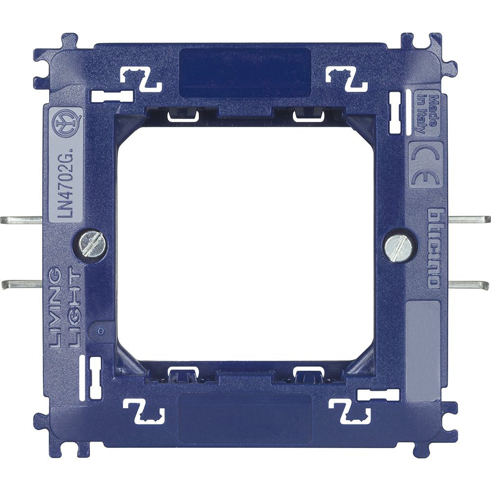 Rama suport 2 module Bticino Living Light, fixare sigură