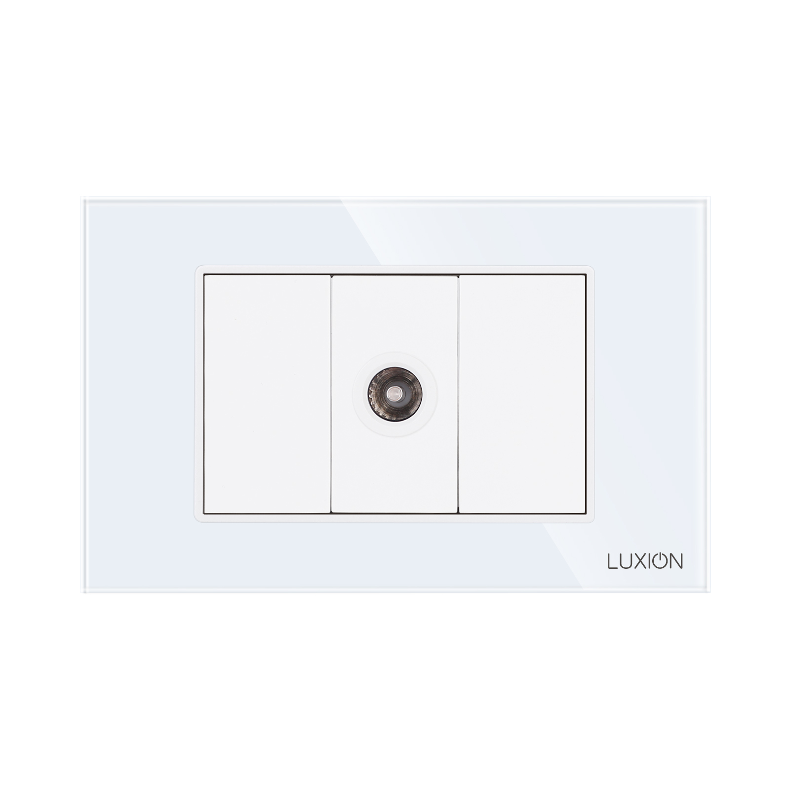 Priza TV 1M + 2 Taste False LUXION, Rama Sticla 3M - imagine 2