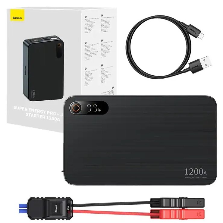 Baseus Pro+ 1200A Starter Auto Negru
