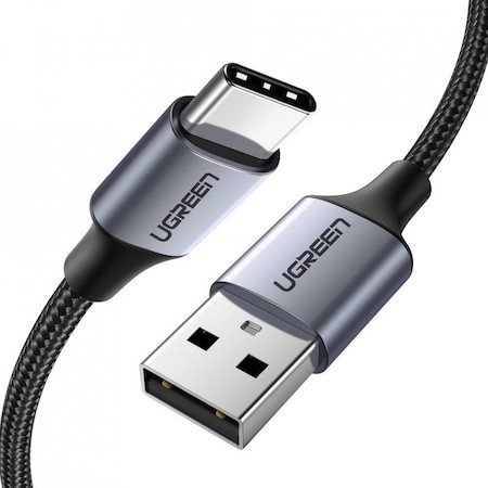 Cablu USB-C Ugreen US288 Fast Charging 3A, 2m, Negru