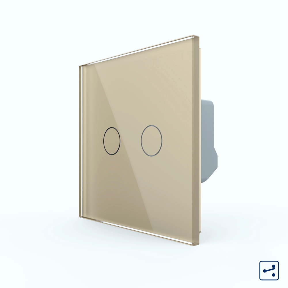 Intrerupator Dublu Touch Livolo Sticla - imagine 9