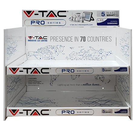 Stand expo carton V-TAC, afișare eficientă