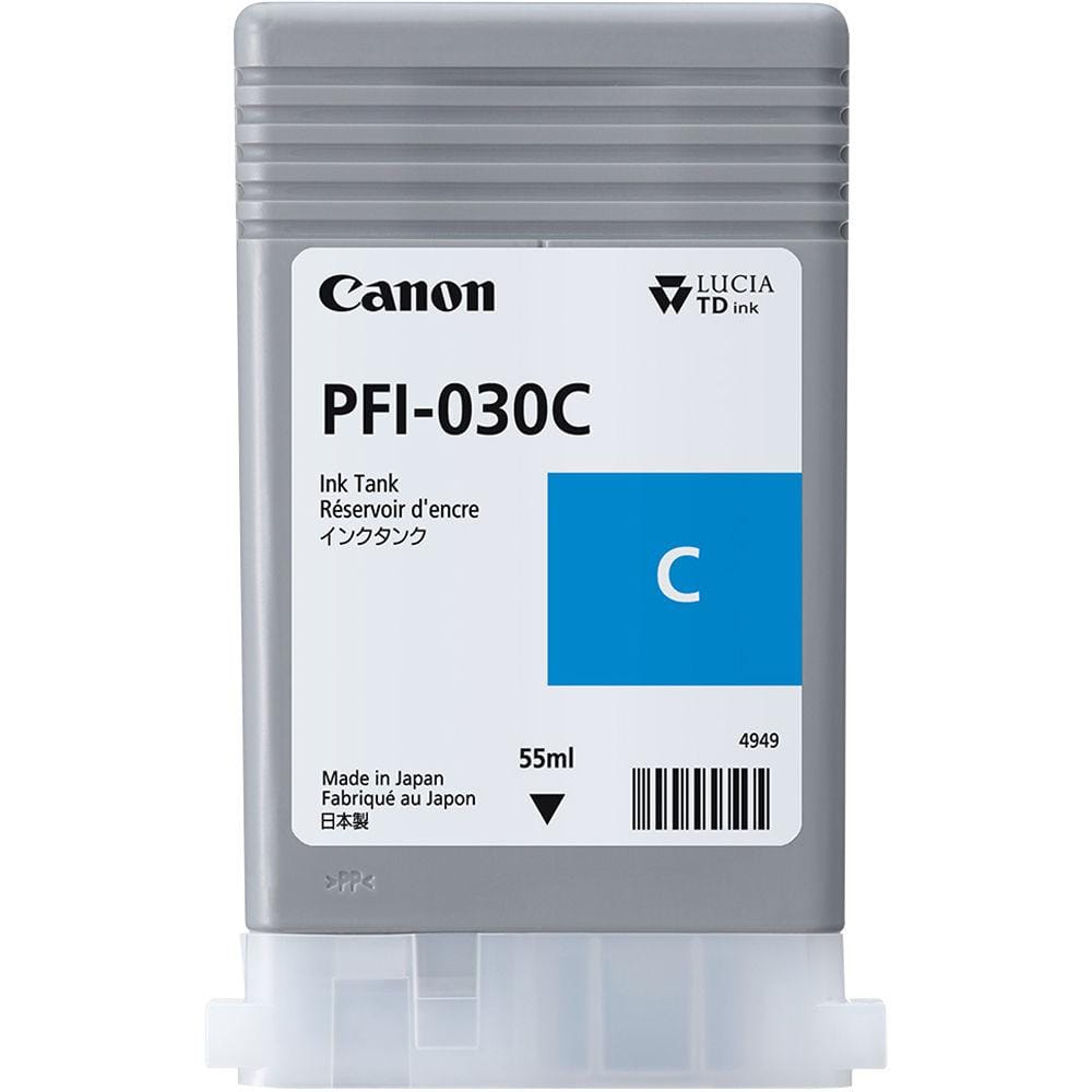 Cartus Original Canon PFI-030C Cyan 55ml - imagePROGRAF TA - imagine 2