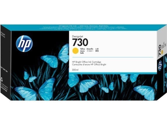 Cartuş Cerneală HP Yellow 730 Original 300ml Designjet T1700 - imagine 2