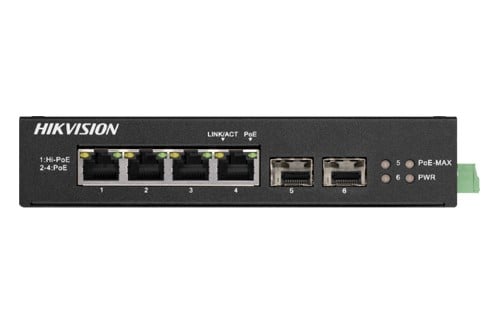 Hikvision Switch PoE 4 Porturi, 60W Hi-PoE