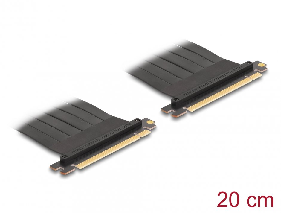 Riser PCI-E 3.0 x16 Delock, Cablu 20cm