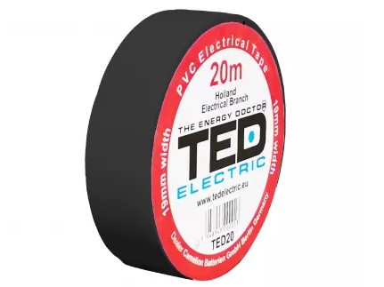 Banda Izolatoare Ted PVC 20m Negru