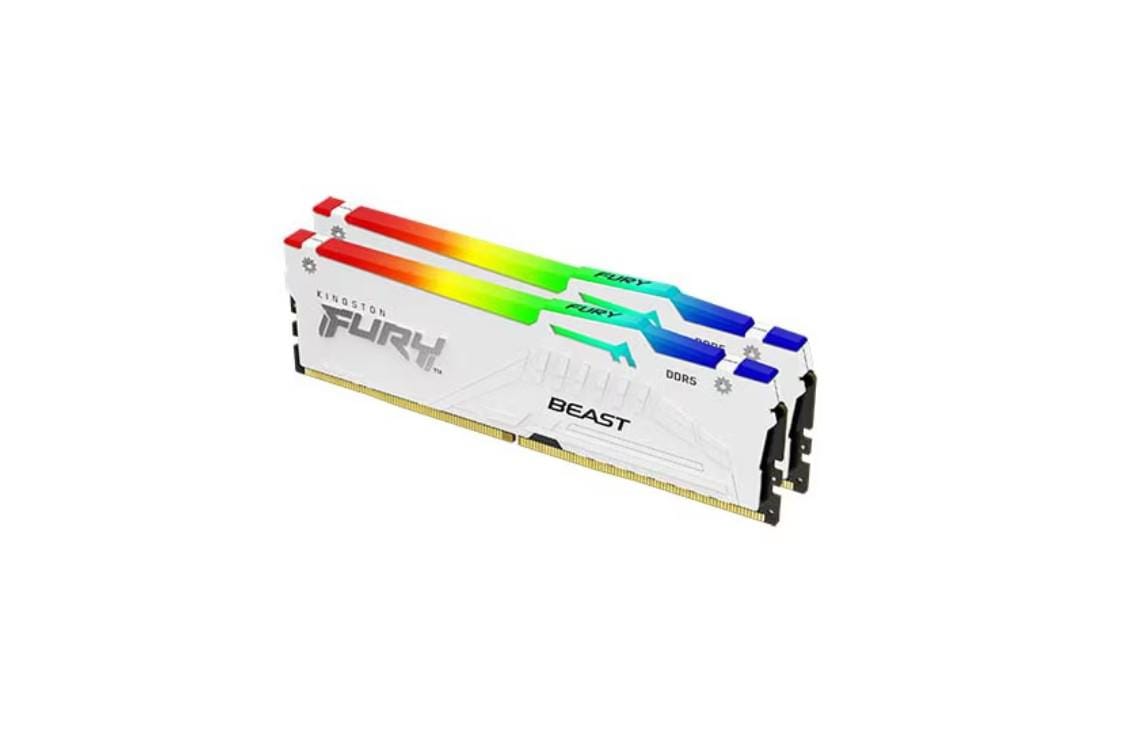 Kingston DDR5 64GB 5600MHz RGB White - Performanță Gaming - imagine 3
