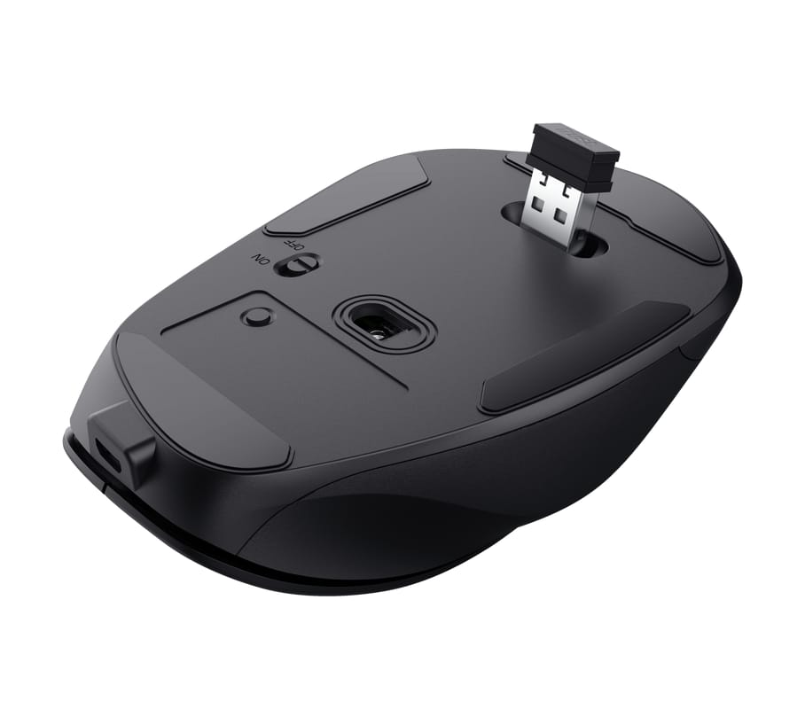 Mouse Trust Fyda Ergonomic Wireless Reincarcabil 2400 DPI - imagine 7