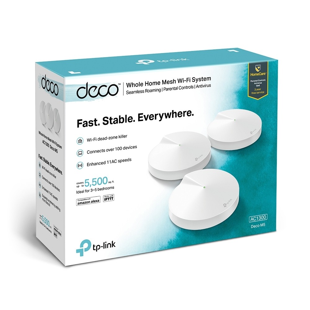 Sistem Wi-Fi Mesh TP-Link Deco M5 3-pack - Acoperire 510 mp - imagine 8