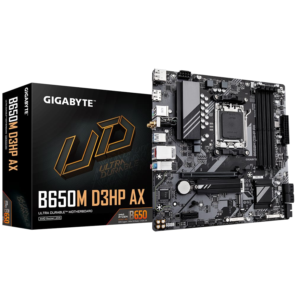 Placa de Baza GIGABYTE B650M D3HP AX AM5, DDR5, WiFi 6 - imagine 3