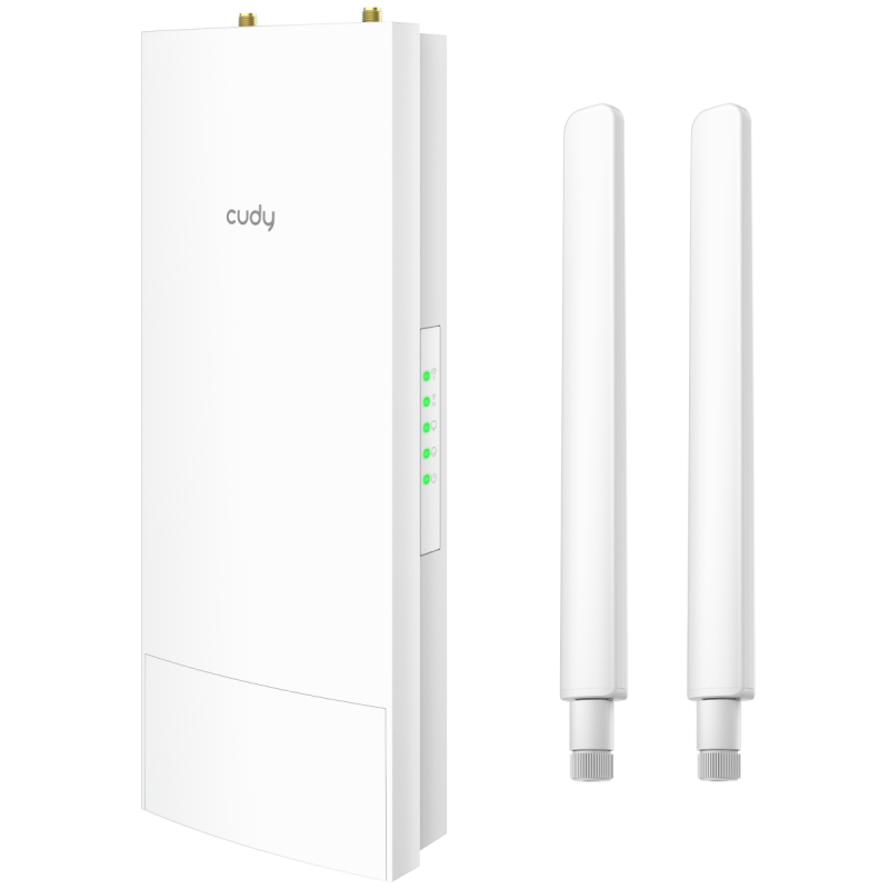 Repeater WiFi Exterior CUDY AC1200 - IP65, PoE, 2 Antene Detașabile