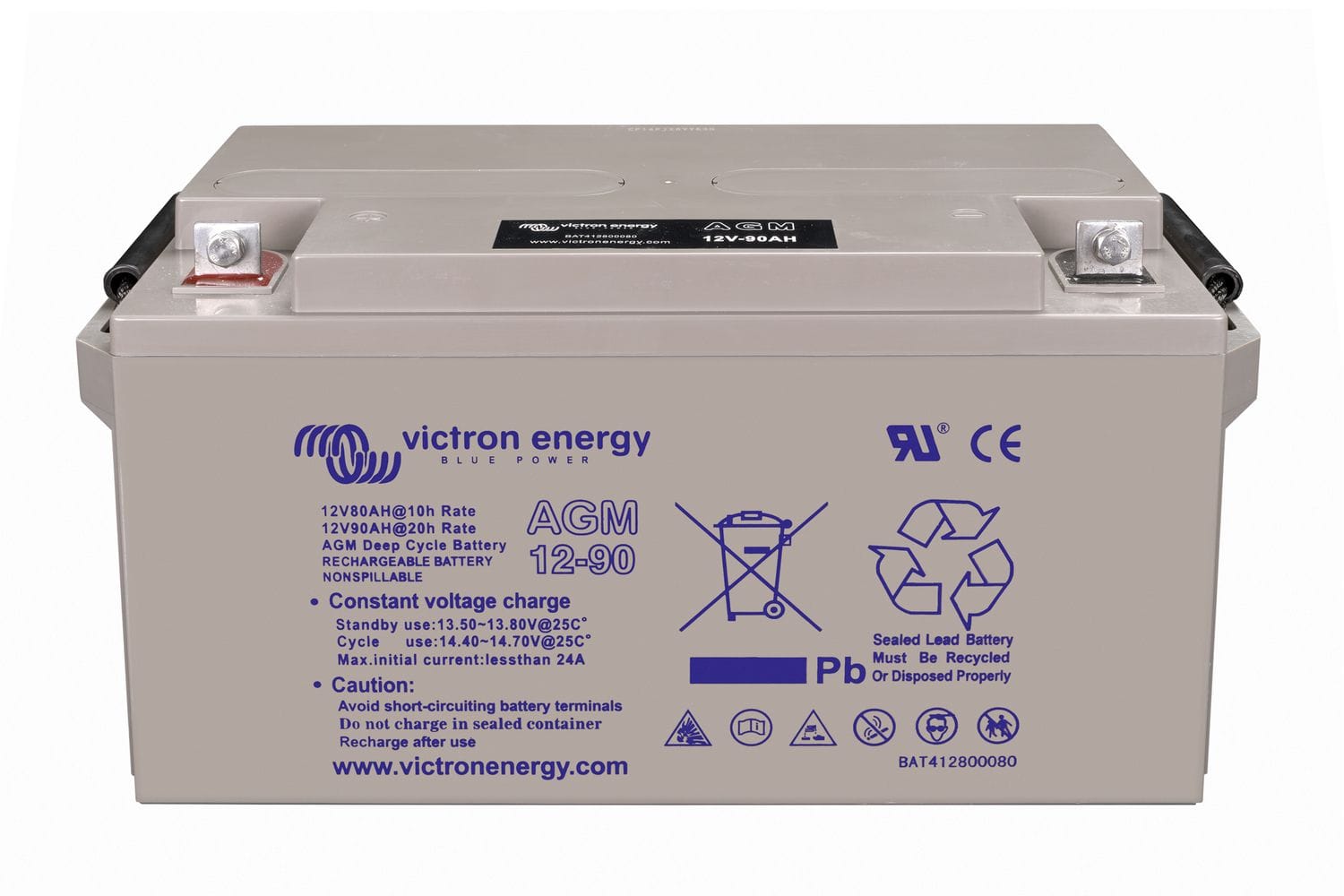 Acumulator Victron Energy AGM 12V 90Ah - Deep Cycle Premium - imagine 8