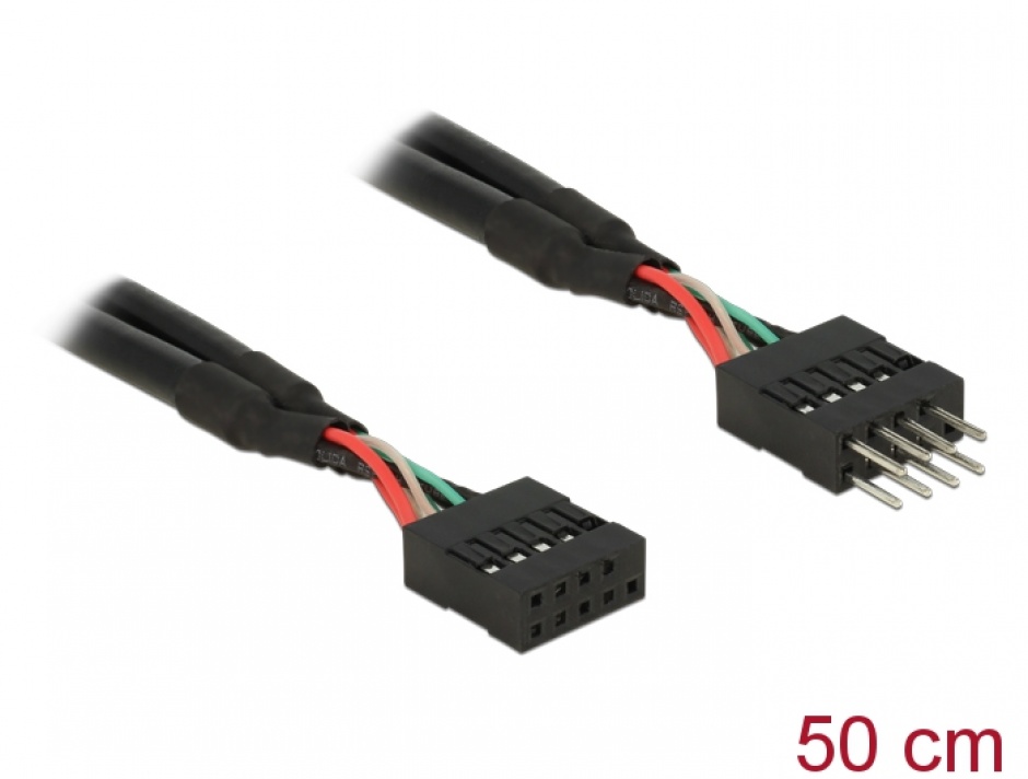 Cablu prelungitor USB 2.0 Pin Header 10P, 50cm