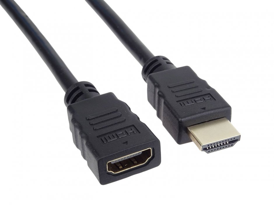 Cablu HDMI Prelungitor 10m, Negru, HD - imagine 2