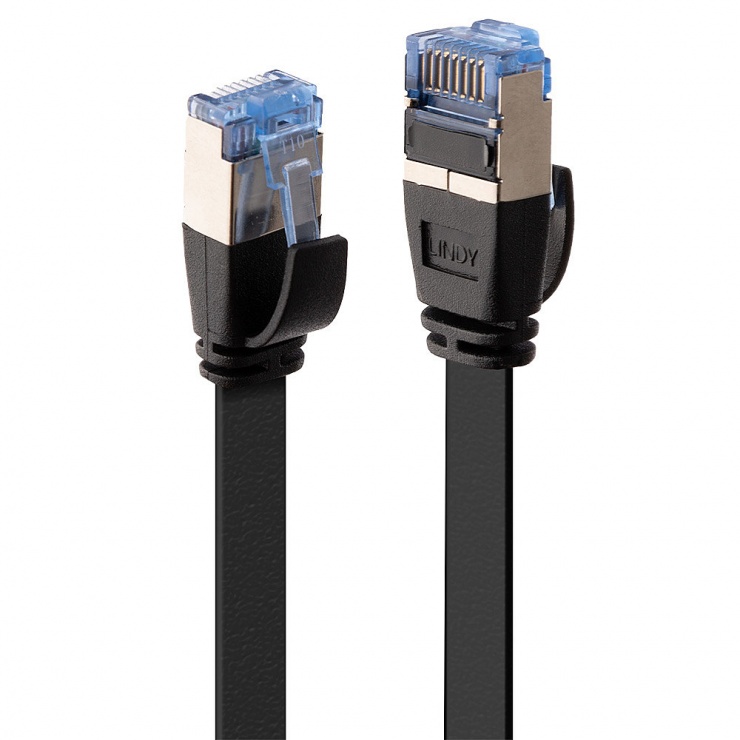 Cablu RJ45 Cat.6A U/FTP 0.3m Lindy Flat