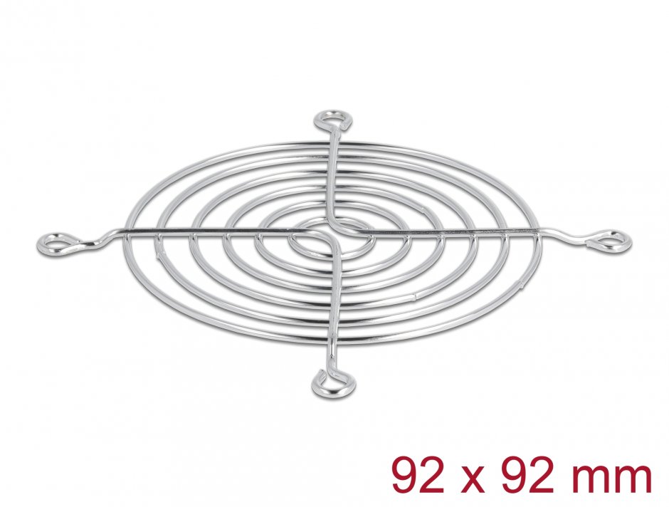 Grilă Metalică Ventilator 92 mm Delock 67307, Protecție