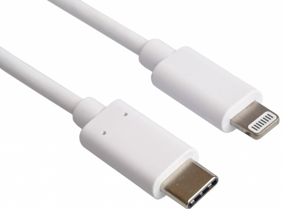 Cablu Lightning USB-C MFi 0.5m Alb