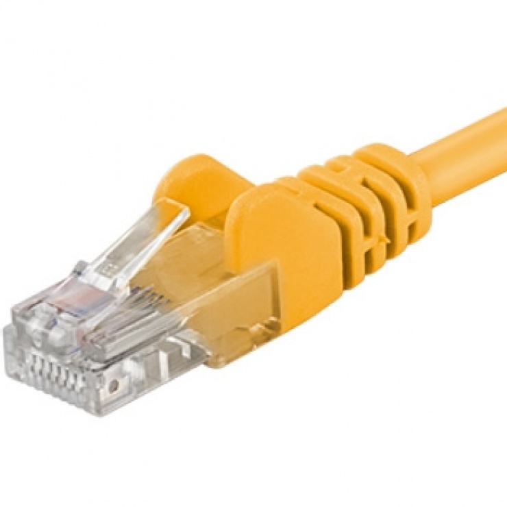 Cablu UTP Cat 6 0.5m Galben OEM