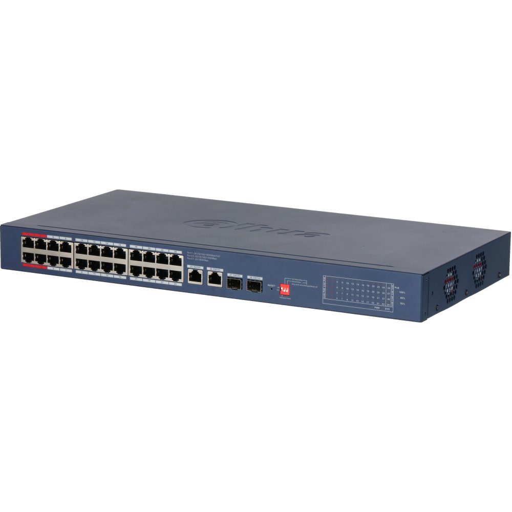 Switch Dahua CS4228-24GT-240, 24 porturi Gigabit PoE