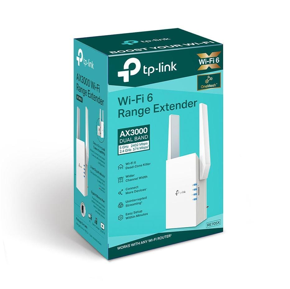 Range Extender TP-Link RE705X WiFi 6 AX3000 Dual Band - imagine 5