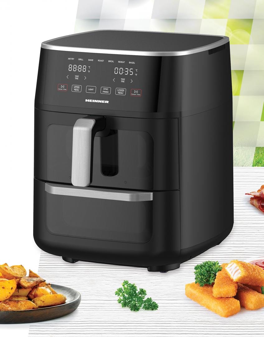 Friteuza Dubla Aer Cald Heinner 11L - Cuptor si Airfryer - imagine 4