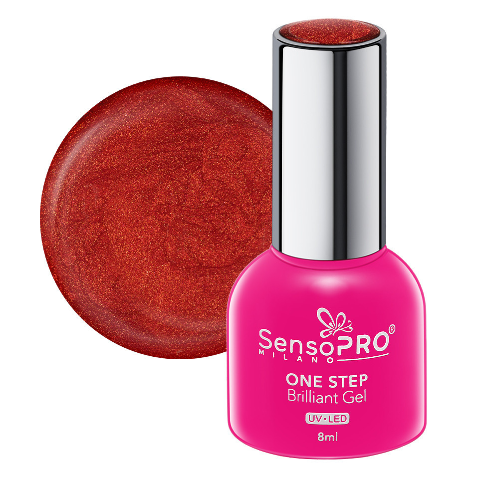 Oja Semipermanenta One Step SensoPRO Flaming Red 8ml