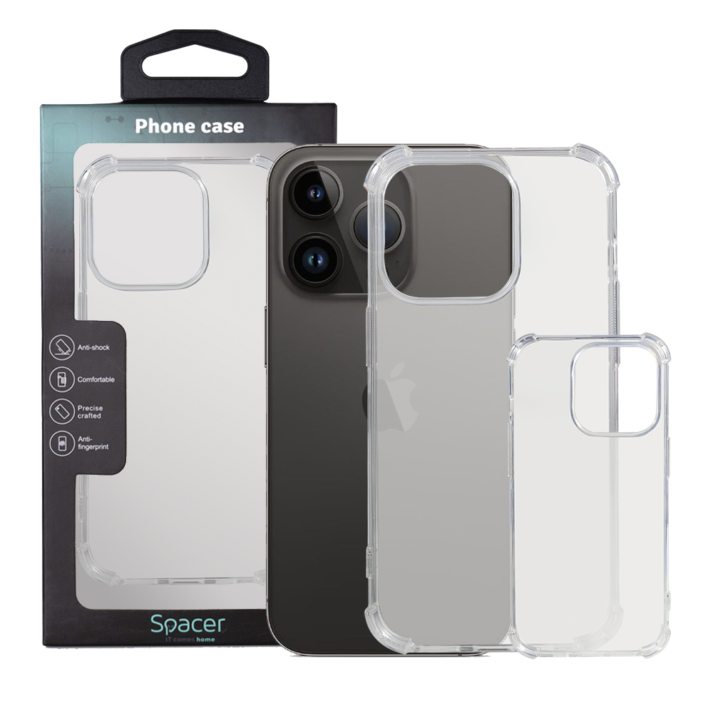 Husă Transparentă iPhone 14 Pro SPACER TPU Flexibilă