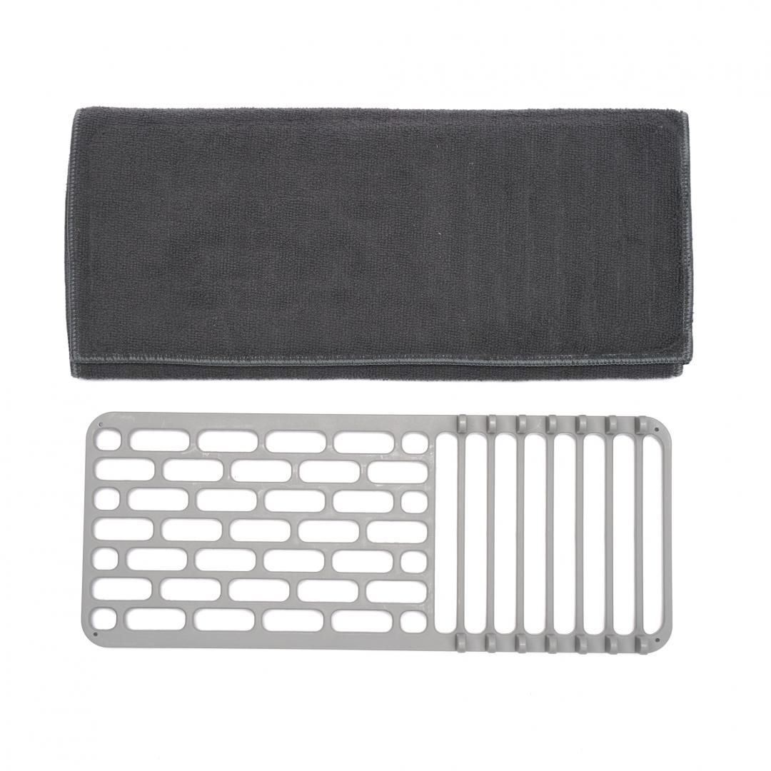 Suport Scurgător Vase cu Covoraș | Organizare Bucătărie - imagine 2