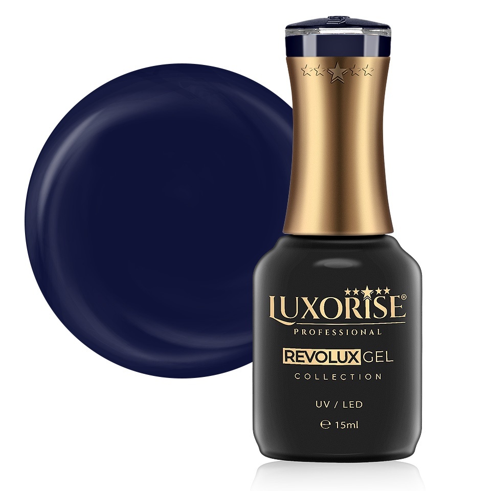 Oja Semipermanenta Revolux LUXORISE, Navy Flirt 15ml - imagine 2