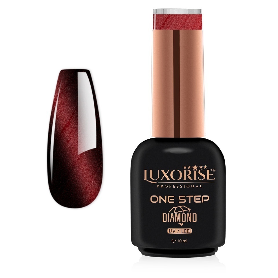 Oja Semipermanenta One Step Diamond Cat Eye LUXORISE - Aurora Ruby , 10ml