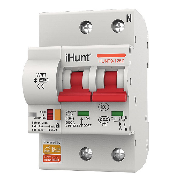 Siguranta Smart iHunt 2P 40A, Control WiFi