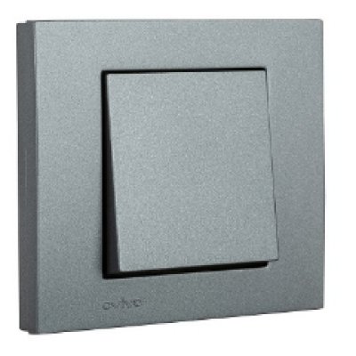 Intrerupator Ovivo Grano Met OV00151, 10A, fumuriu