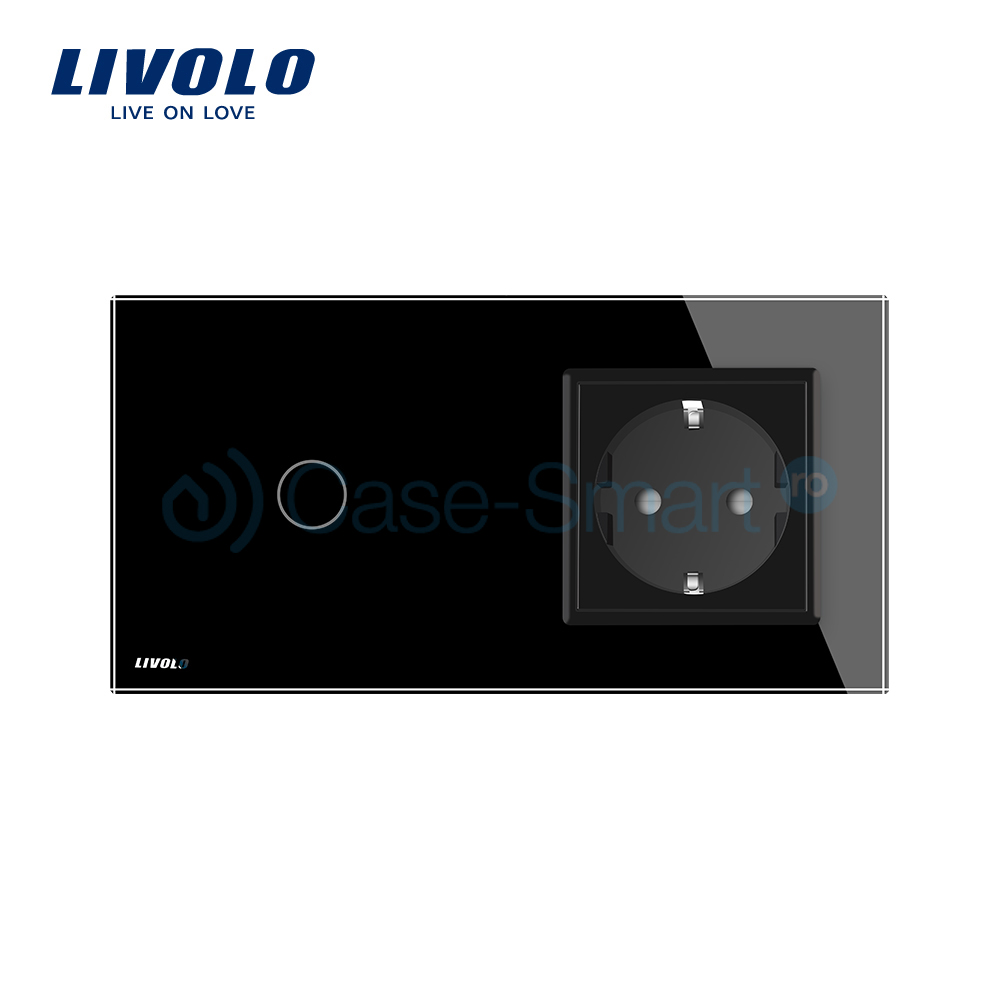 Intrerupator si Priza Livolo cu Touch si Rama Sticla - imagine 6