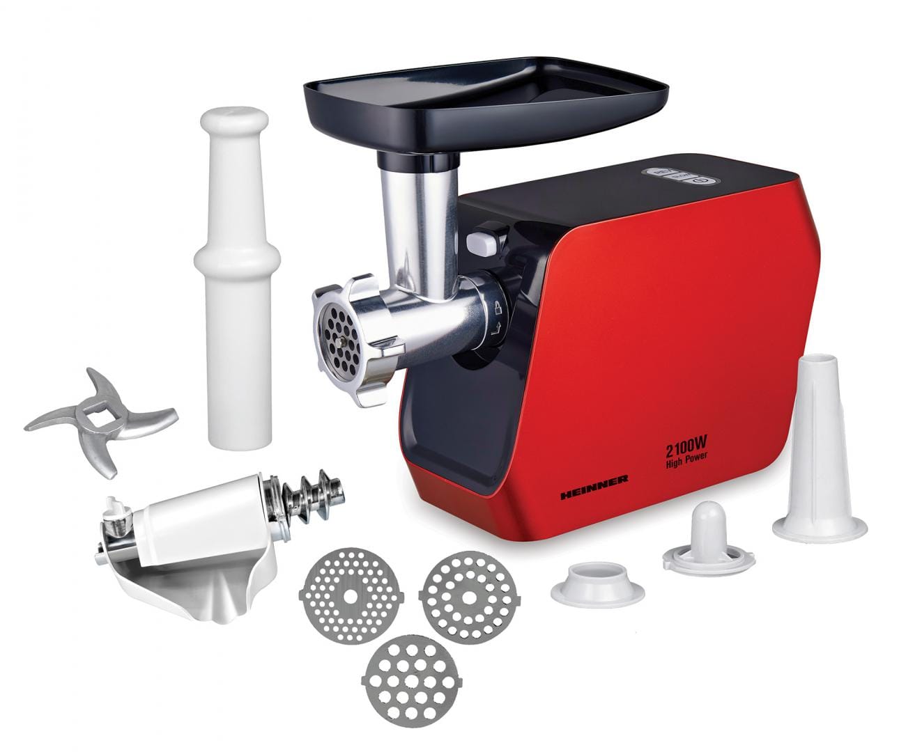 Mașină Tocat Heinner MG-2100RD, 2100W, 3 Site, Funcție Reverse - imagine 3
