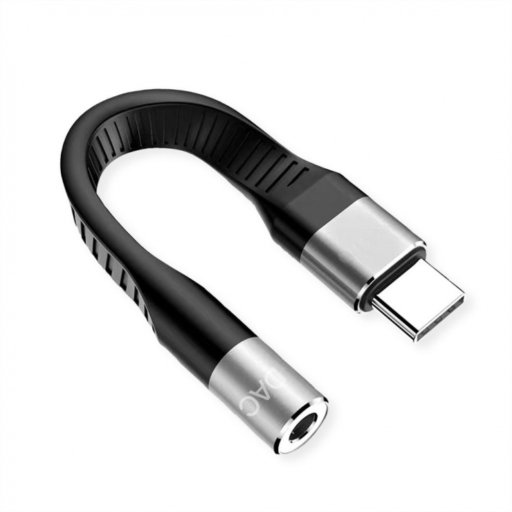 Adaptor USB C la Jack 3.5mm DAC Roline
