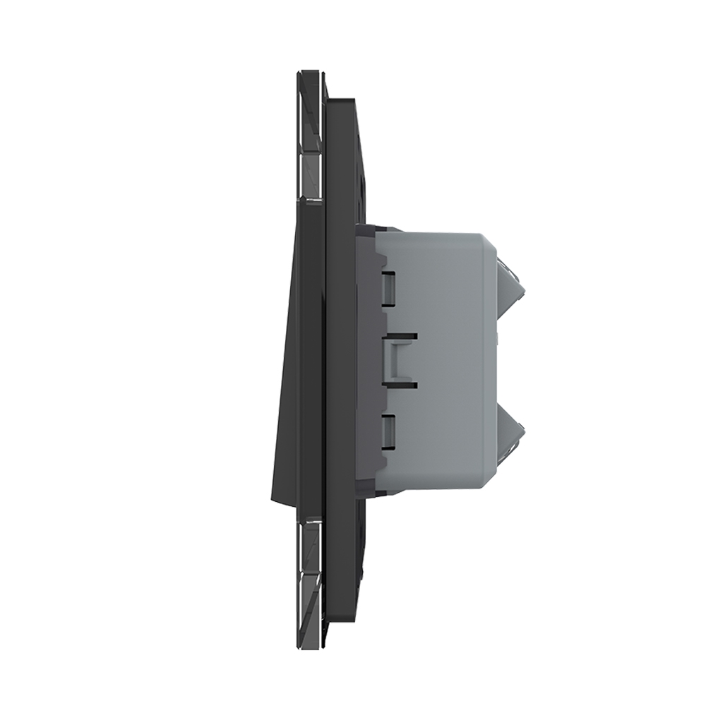 Intrerupator Livolo Sticla, 2 Module, Cap Cruce - imagine 7