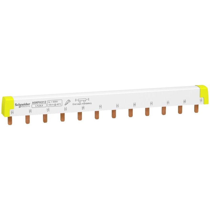 Pieptene Schneider 3P 100A 12 Module Acti9 - imagine 1