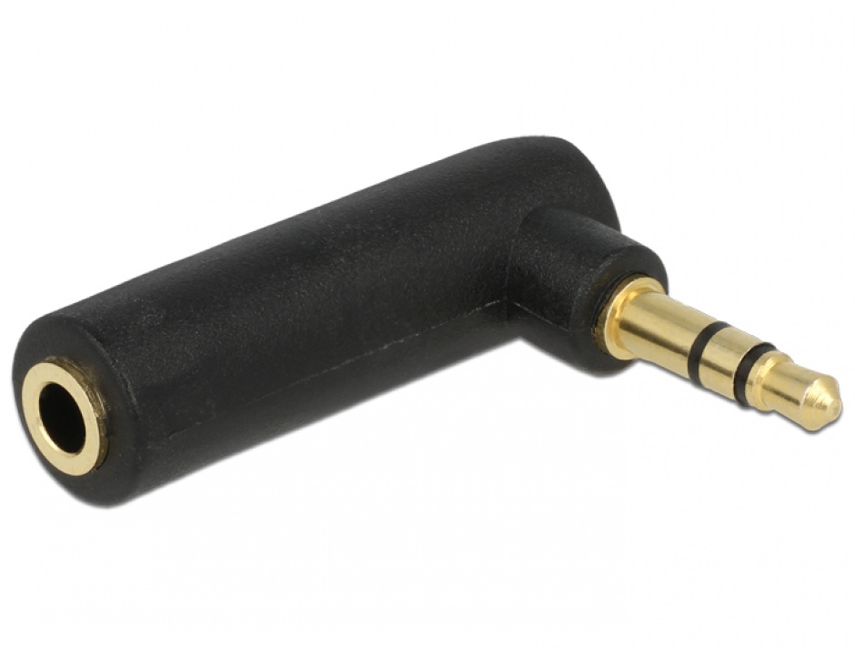Adaptor Audio Jack 3.5mm Unghi, Delock